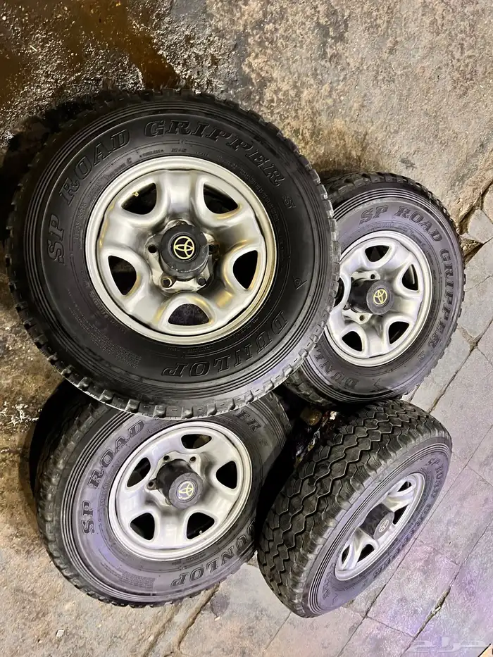 جنوط ديازل مقاس 16 مع كفرات دنلوب ابو لبنامقاس 235 85 16 1
