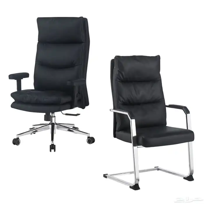 كراسي مكتبيه ( متحرك - وثابت ) طقم 0