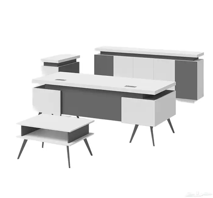 Office Furniture جديد مكتب طقم مدير و مكاتب مودرن و كراسي 43