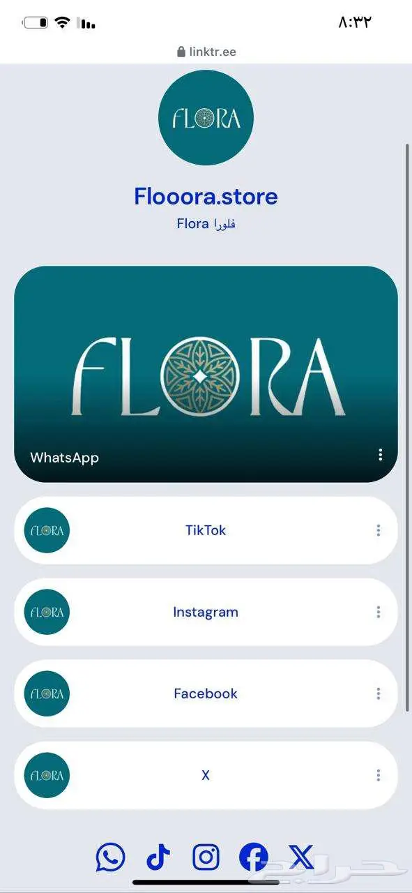 مصمم روابط لينك تري link tree صفحة هبوط 1