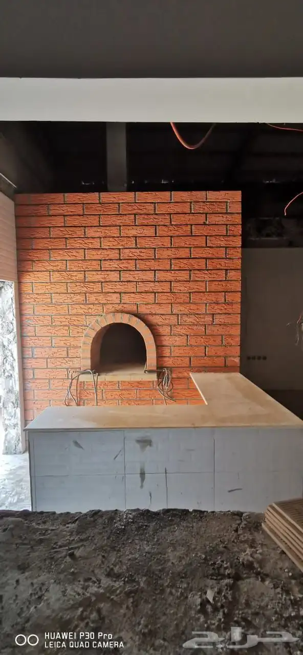 افران بيتزا وخبز للمطاعم شوايات لحم طابوق احمر حراري 3