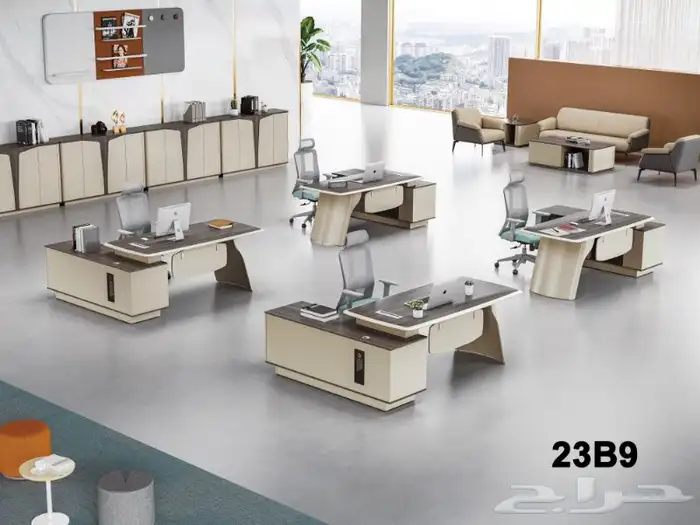 Office Furniture جديد مكتب طقم مدير و مكاتب مودرن و كراسي 6