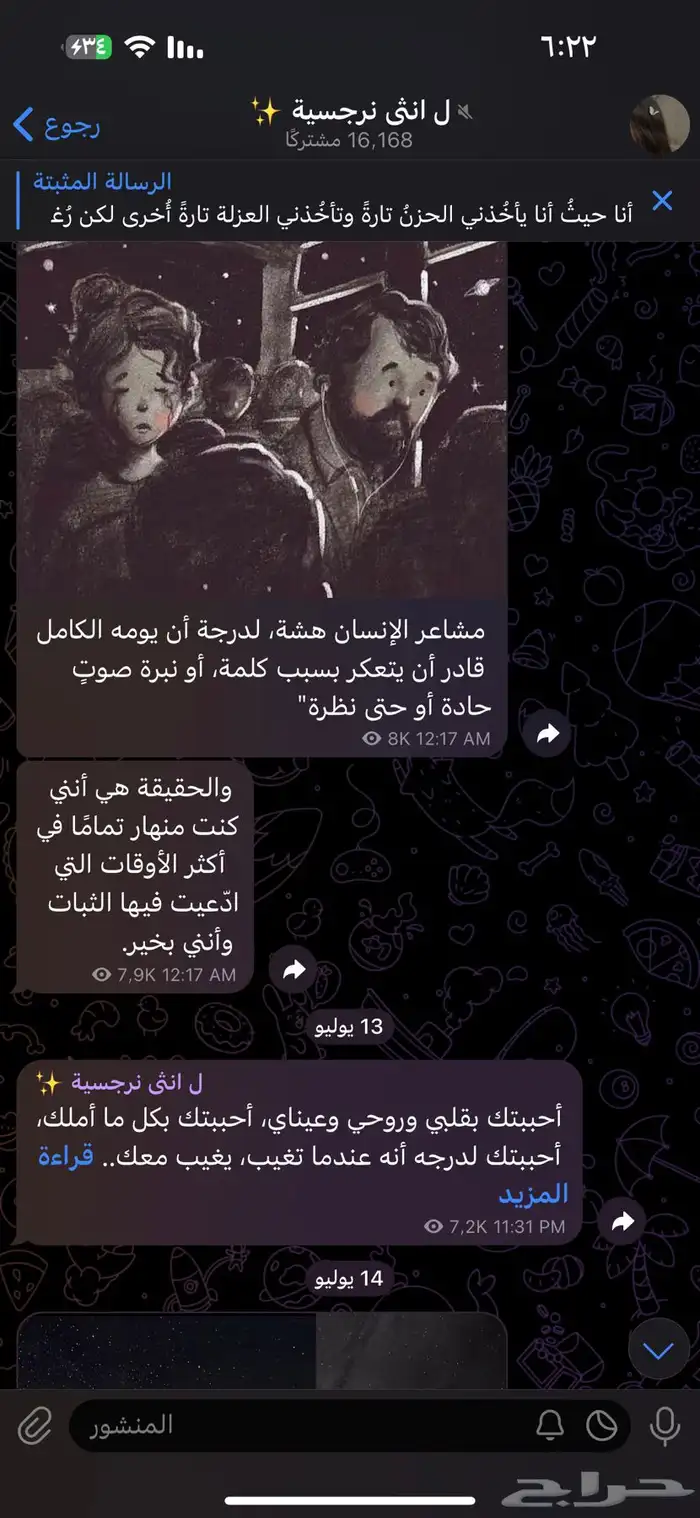 قناة تلجرام 16 الف تم البيع 1