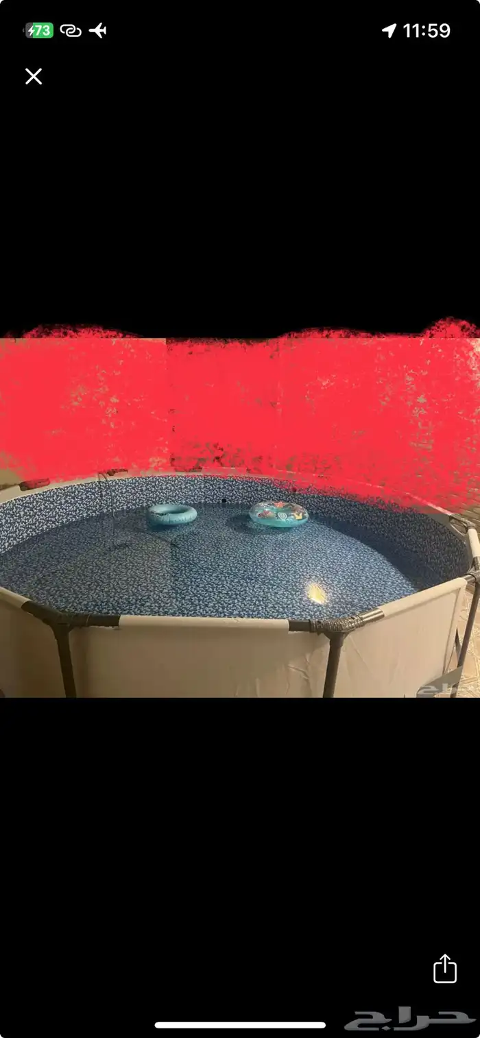 نطيطه مرجيحه مسبح (المسبح جديد لم يستخدم ) 2