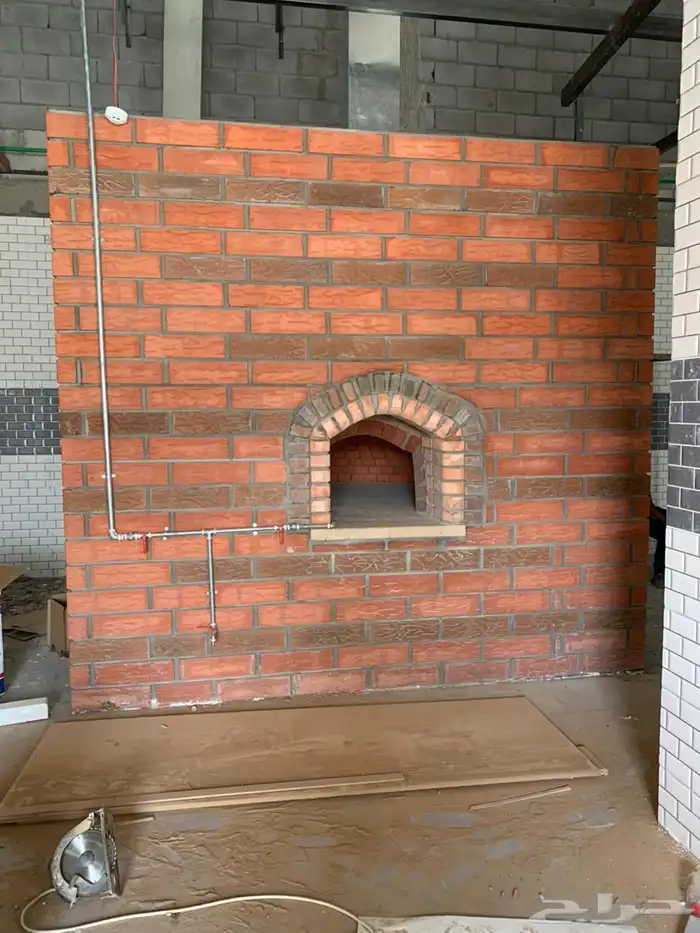 افران بيتزا وخبز للمطاعم شوايات لحم طابوق احمر حراري 7