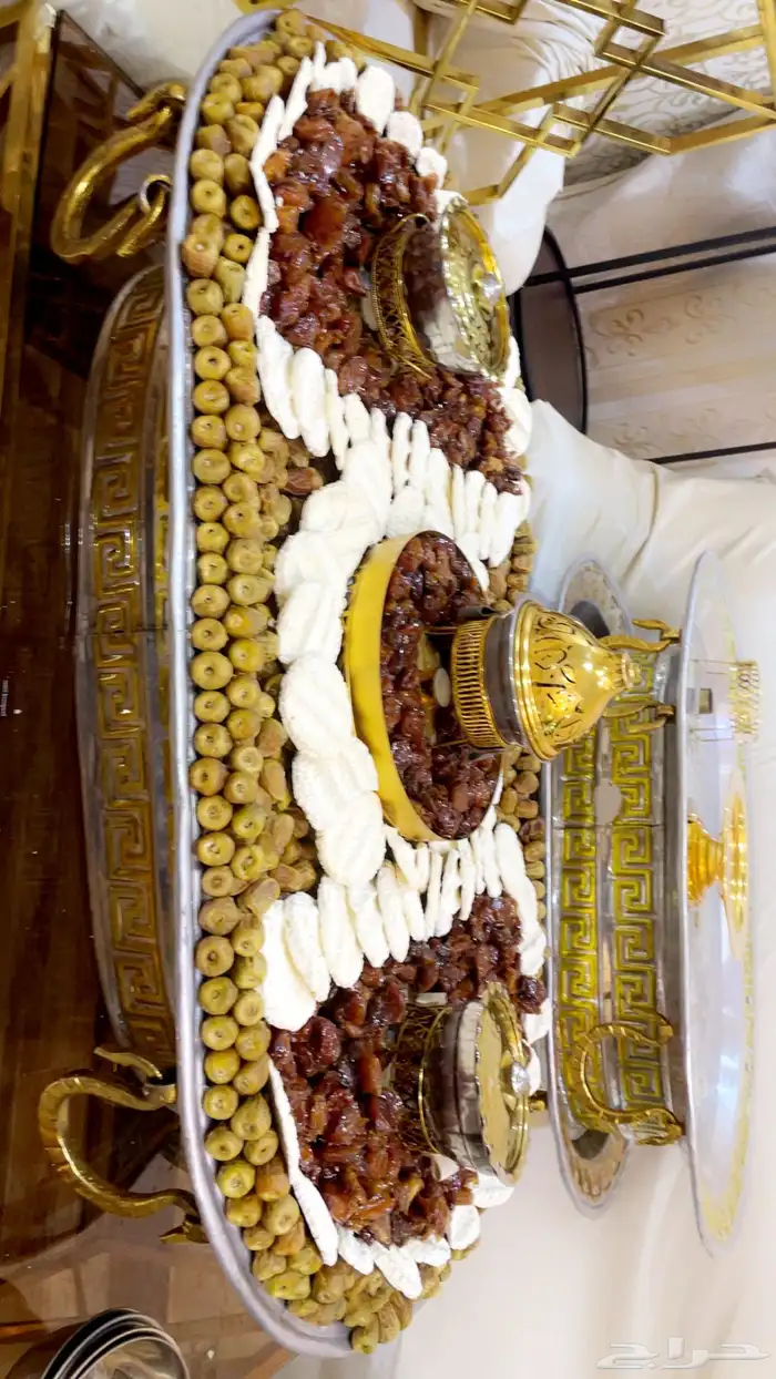 تجهيز صواني التمر والمضير والسمن 1