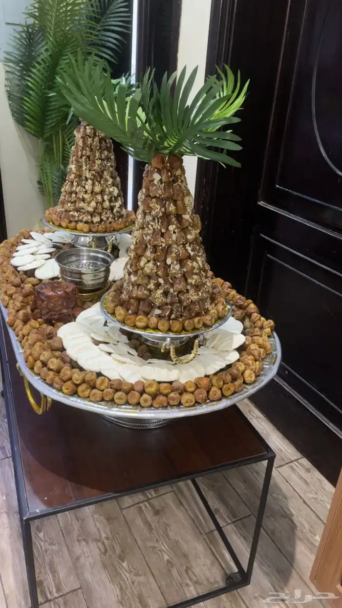 تجهيز صواني التمر والمضير والسمن 6