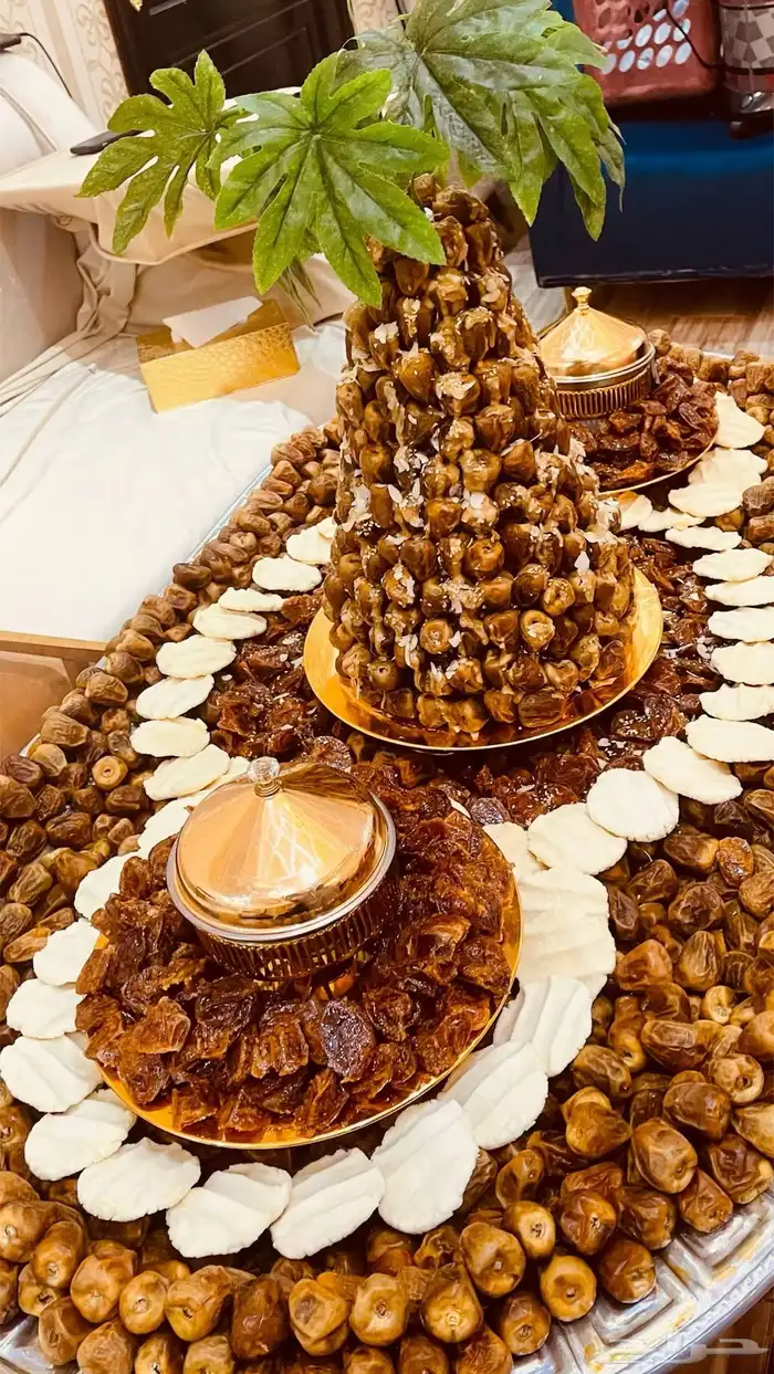 تجهيز صواني التمر والمضير والسمن 7