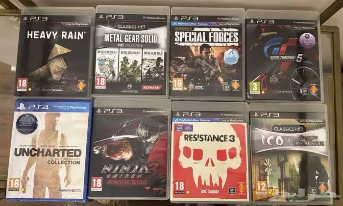 ألعاب PS3 بلاي ستيشن 3 نظيفة وتلمع للبيع (بجدة ويمكن الشحن) 2