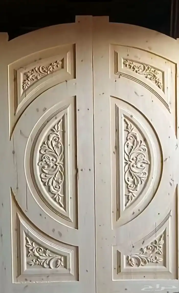 ابواب خشب حديد المنيوم ديكورات سعر مناسب انقان في العمل 5
