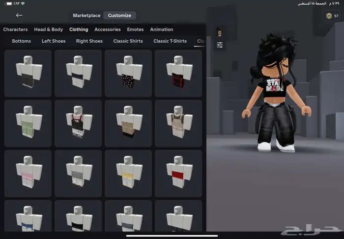 حساب روبلوكس مدفوع عليه 10k روب 15