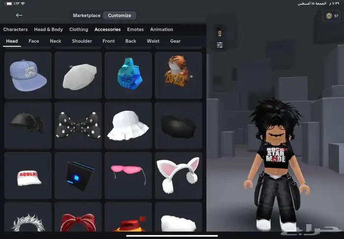 حساب روبلوكس مدفوع عليه 10k روب 20