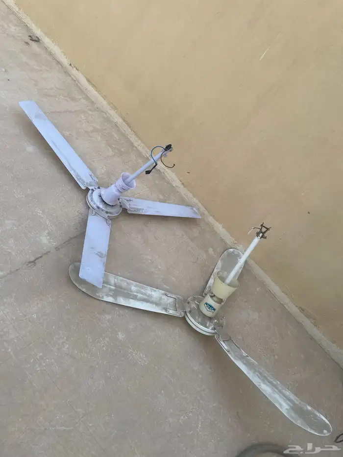 مروحه سقف حبتين شغال ونظيف 0