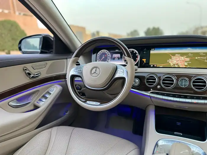مرسيدس S400 مخزن ماشي 52 الف بدي وكاله 14