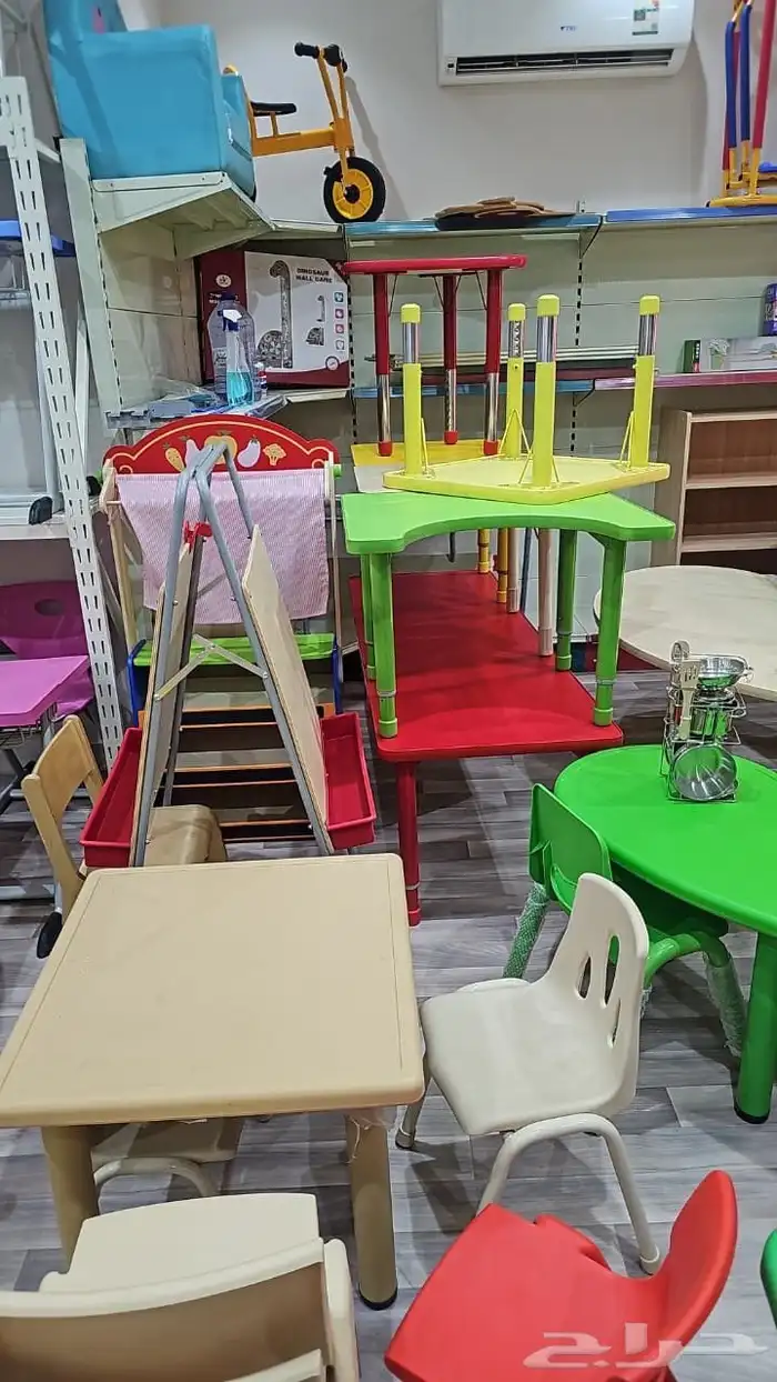 اثاث روضه كراسي وطاولات اطفال ارضيات حمايه العاب اطفال 1