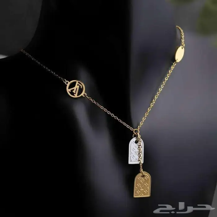 سلسال لويس فيتون جودة عالية لون ذهبي 0