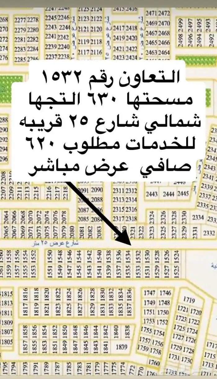 اراضي للبيع التعاون والشفا والاندلس وغرناطه وشقة بمروج السجن 8