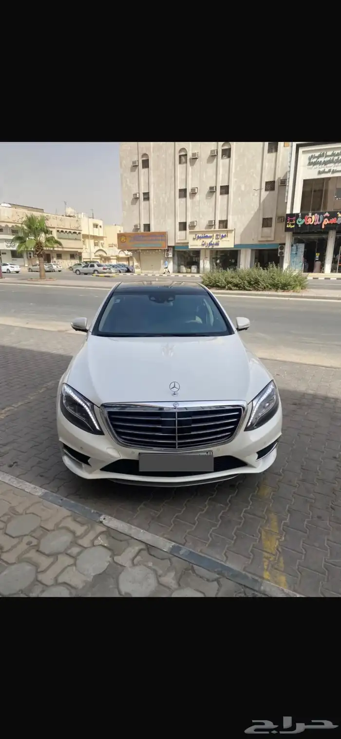 مرسيدس جفالي 2015 s400 خمس ازرار AMG اللون ابيض 0