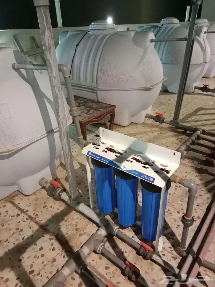 فلتر تنقية ثلاثي لمياه منزلية نقية تماما . 1