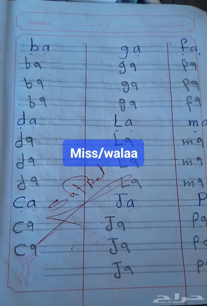معلمة انجلش أساسي صفوف أوليه وتأسيس 1