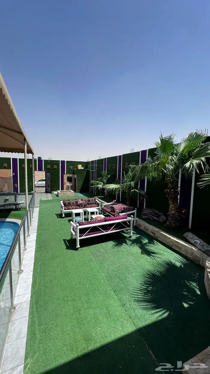 شاليه ايجار يومي شاليهات بشكات جنوب الرياض حي عريض 2