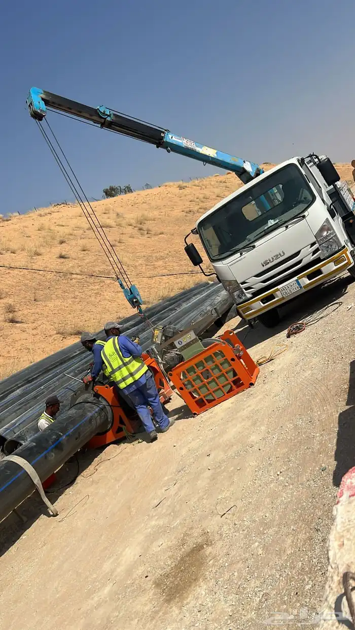 تركيبات و لحام انابيب البولي ايثيلين HDPE pipe welding 7