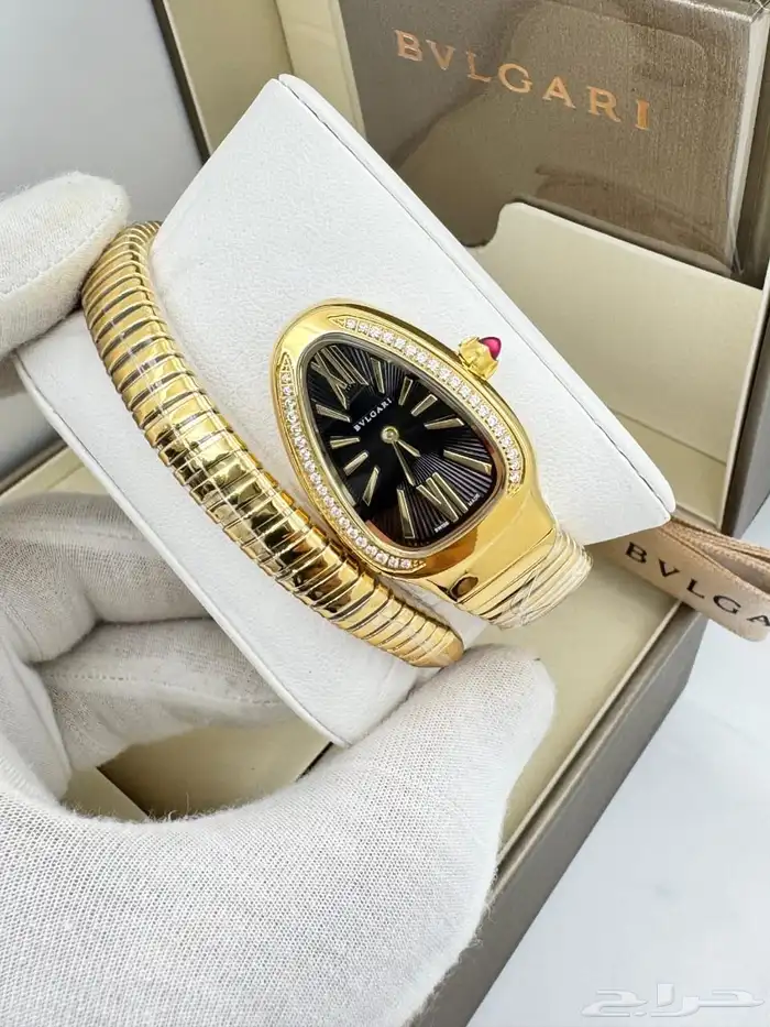 ساعة BVLGARI نسائية موديل الثعبان 4