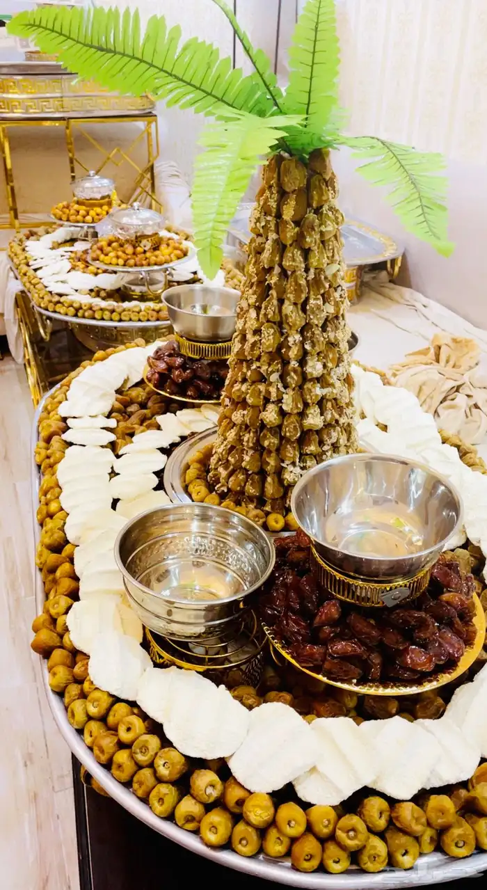 تجهيز صواني التمر والمضير والسمن 5