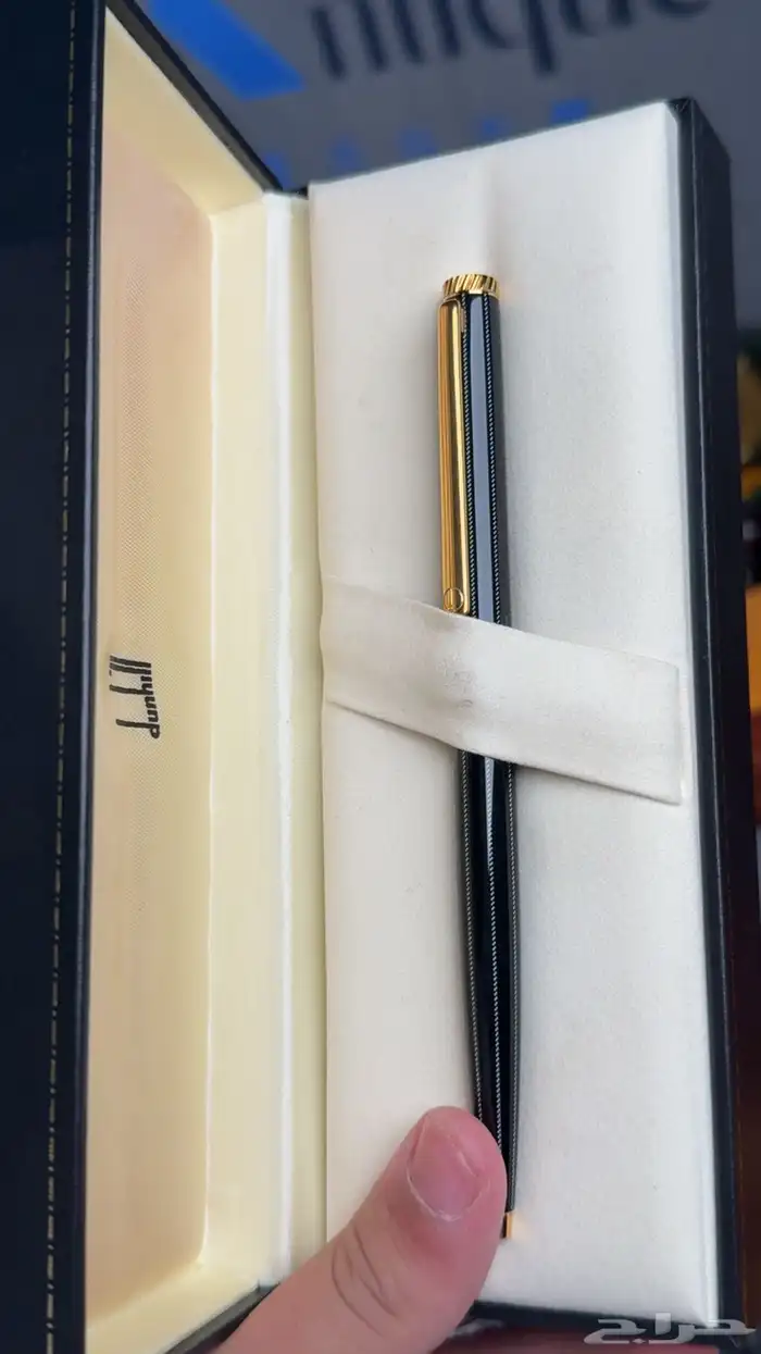 قلم dunhill اسود كاربون فايبر اصلي 1