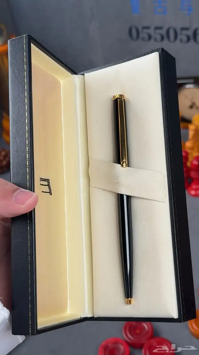 قلم dunhill اسود كاربون فايبر اصلي 0