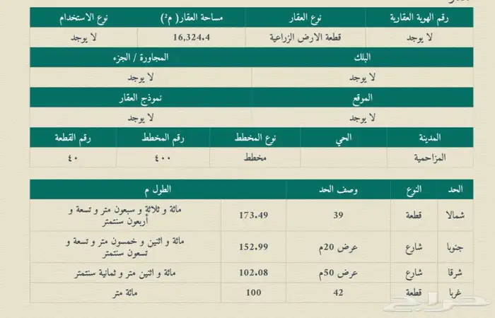 ارض للبيع بمنطقة الجله 0