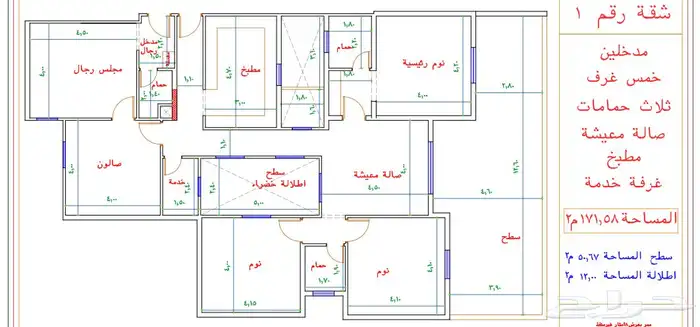 رووف تمليك للبيع 5 غرف بطحاء قريش مع سطح خاص ب 750 21