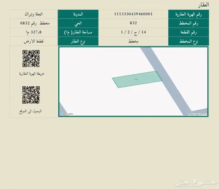 أرضين متلاصقتين سكنية في الجلة غرب الرياض 185 ألف 0