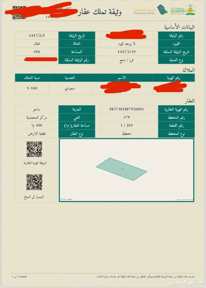 للبيع مجموعة أراضي في مركز المحمدية 5