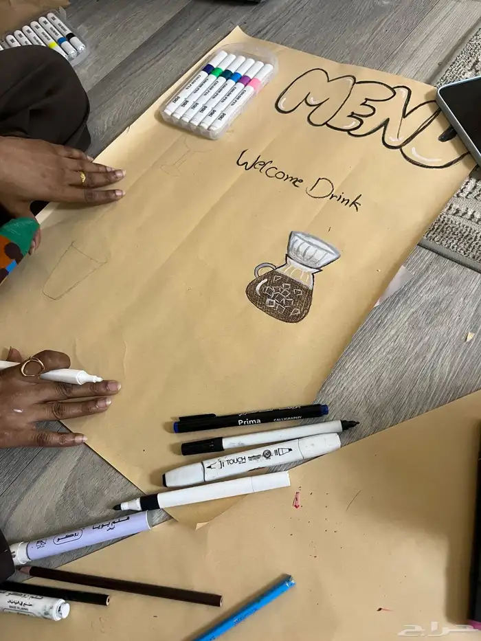 الرسم على الرول الورقي للجمعات 7