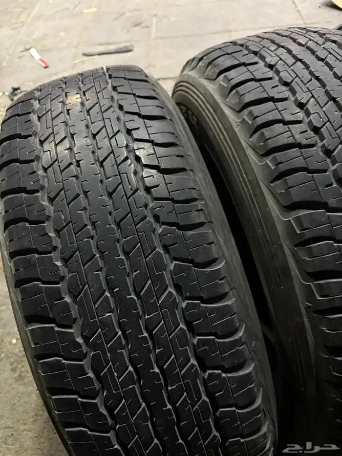 كفرات افجي265 70 17دلوب وكاله نضيفه جدا  منزل 4