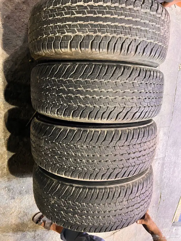 جنوط جيب مقاس 18 نجمه مع كفرات دنلوب وكاله مقاس 285 60 18 4