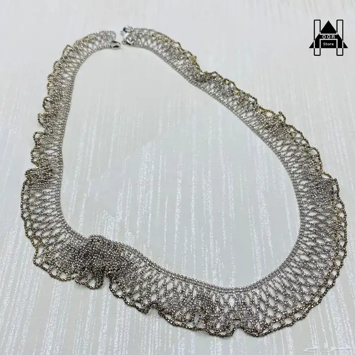 طقم فضه راقي صافي عيار 925 جديد بموديل وتصميم تراثي 1