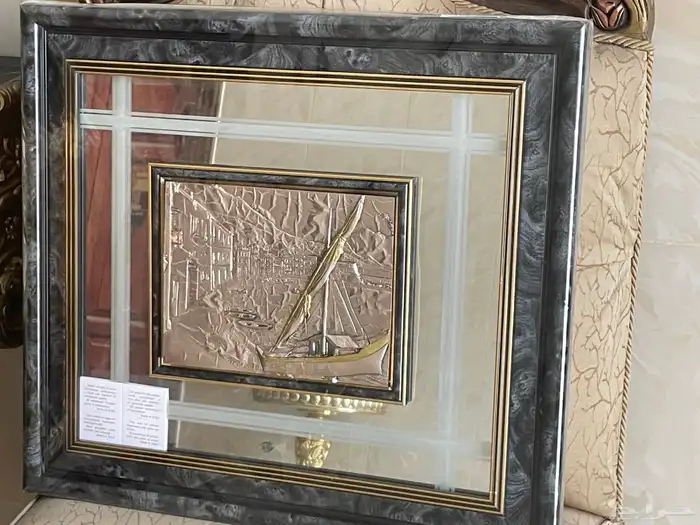 لوحة إيطاليه مطلي ذهب Italian silver plated Frame 5