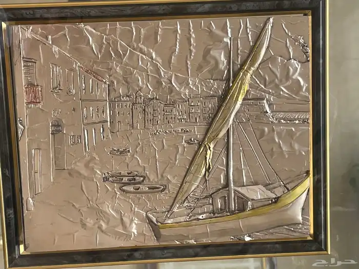 لوحة إيطاليه مطلي ذهب Italian silver plated Frame 1