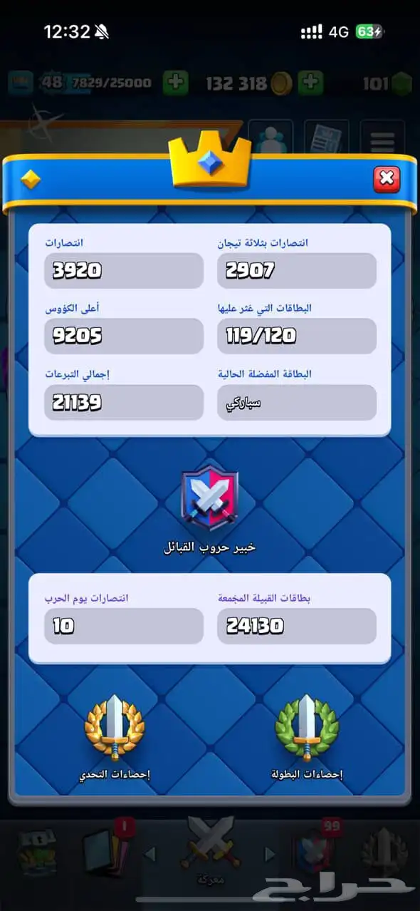 حساب كلاش رويال 2