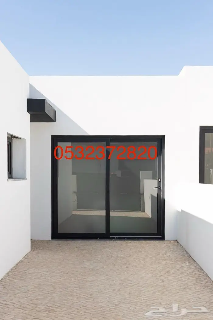 المنيوم باب المنيوم واجهة المنيوم زجاج 14