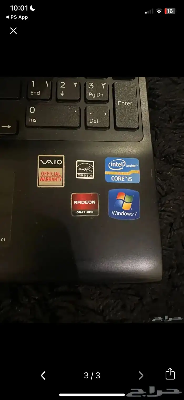 لابتوب سوني i5 مركب عليه ويندوز 10 1