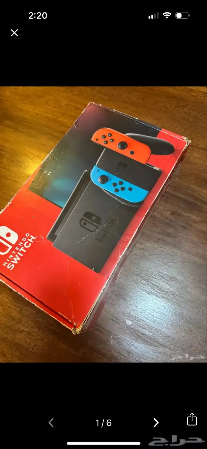 نتيندو سويتش نظيف مع شنطة 0