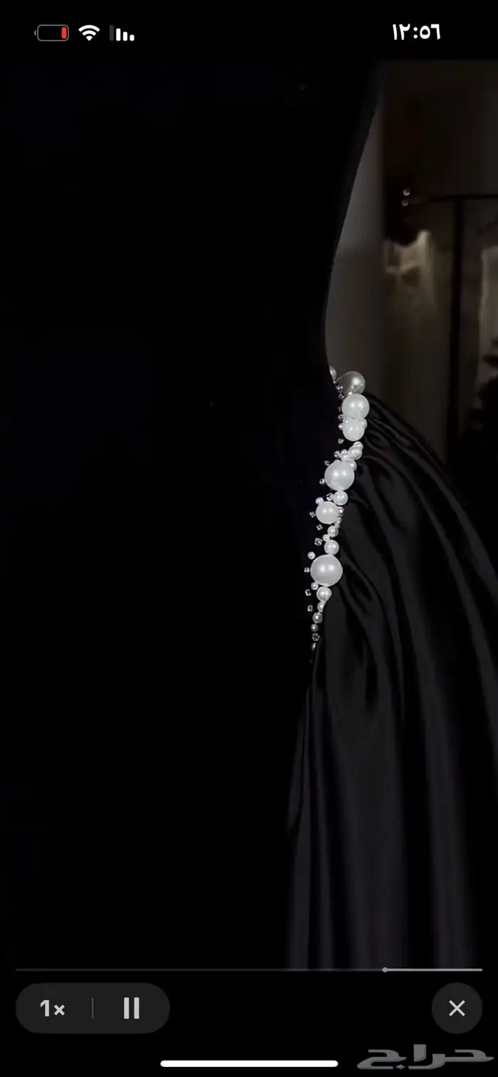 فستان اسود لبس مره وحده مقاس xs 2