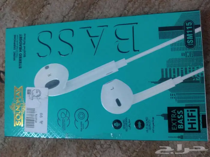 سماعة ايفون سلك جديده لم تستخدم 1