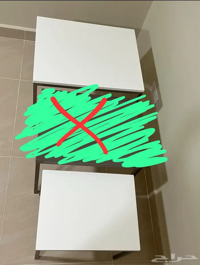 عندي 3 أطقم طاولات للبيع من هوم سنتر 0