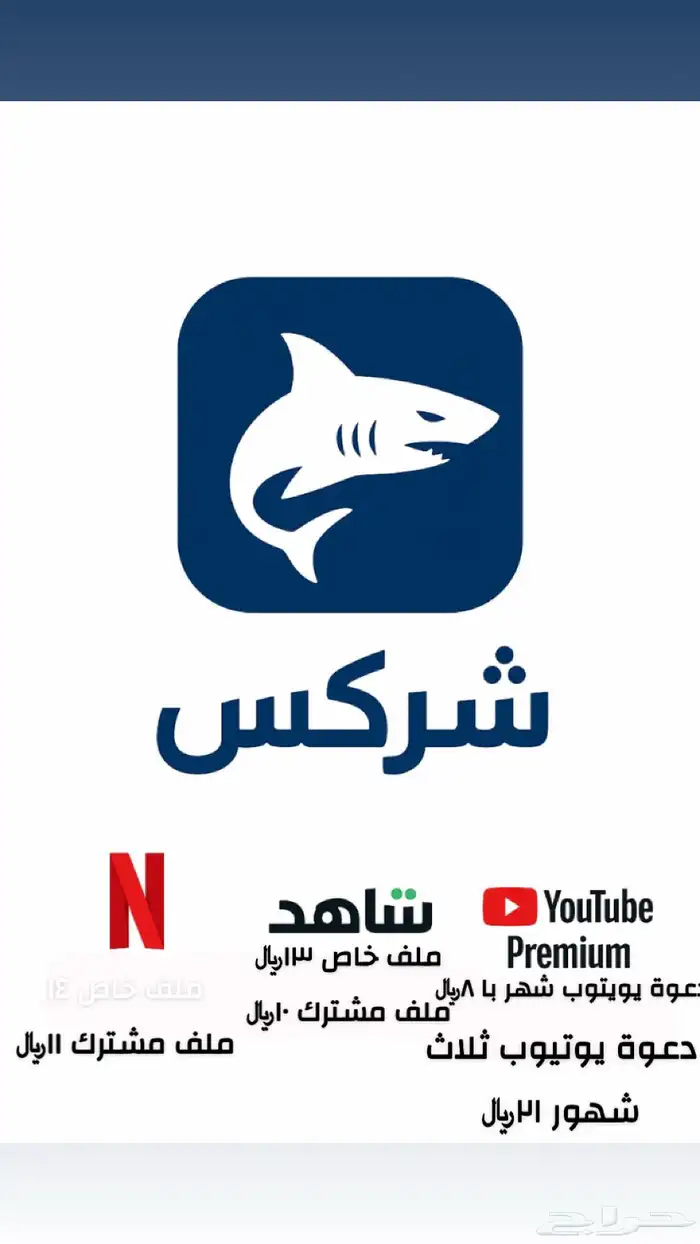 حسابات شاهد و نتفلكس و يوتيوب 0