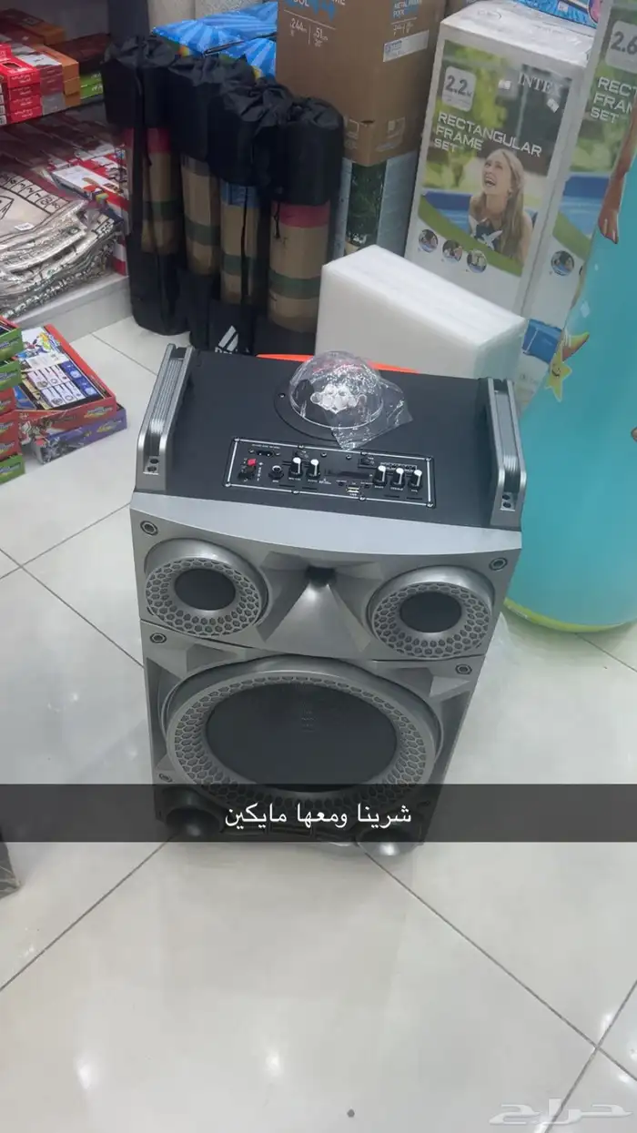سماعات للاجار مع مايكين قوتها الف واط ومايكها قوي وصوتها 0
