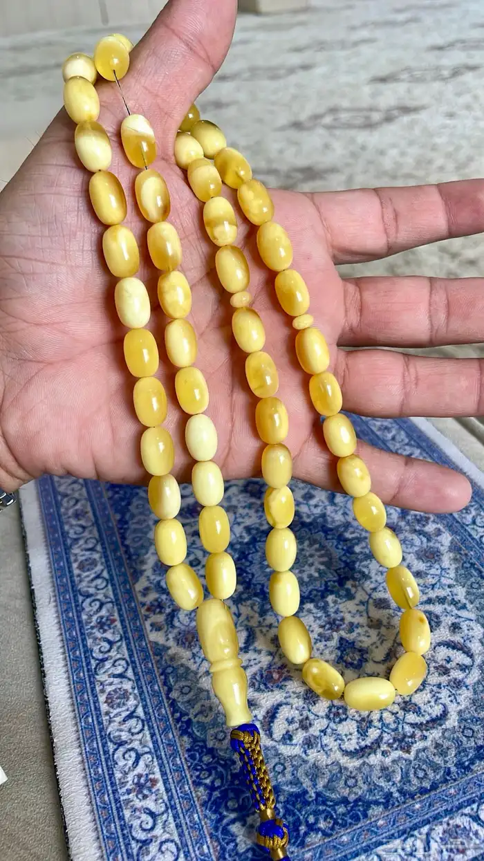مسباح كهرمان قشطة وعسل ماخذ لون 0